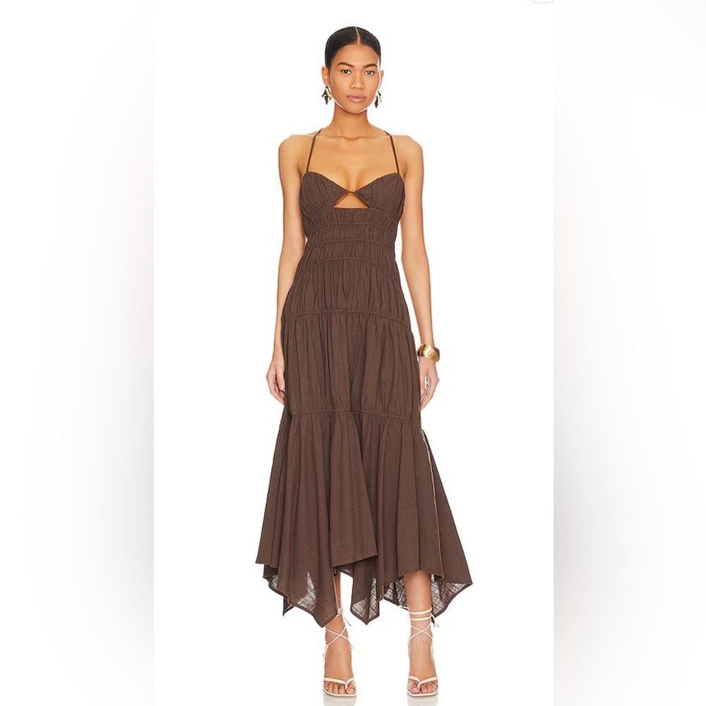 Tahlia Dress in Chocolate SNDYS xsmall